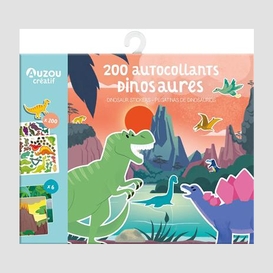 200 autocollants dinosaures