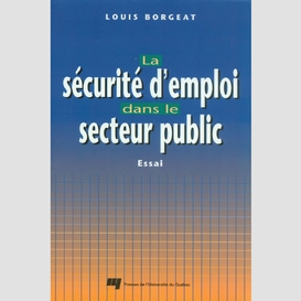 La sécurité d'emploi dans le secteur public