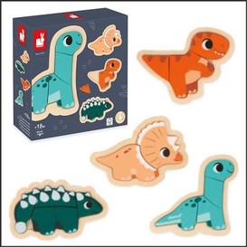 4 puzzles evolutifs dinos