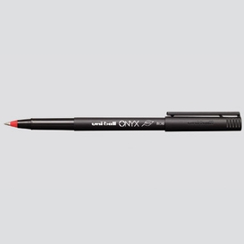 12/bte stylo bille roul rouge fin onyx