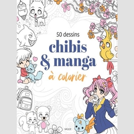 50 dessins chibis et manga a colorier