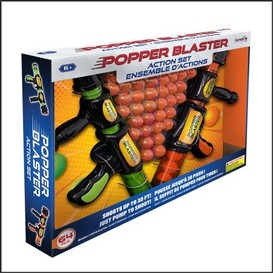 Kit double popper blaster 60 balles