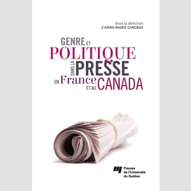 Genre et politique dans la presse en france et au canada