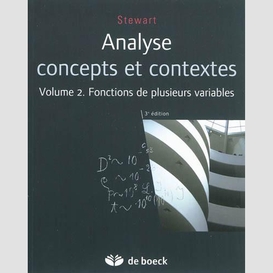 Analyse concepts et contextes t.2