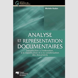 Analyse et représentation documentaires