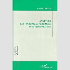 Analyser les politiques publiques d'environnement