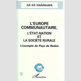 L'europe communautaire, l'état-nation et la société rurale