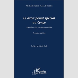 Le droit pénal spécial au congo