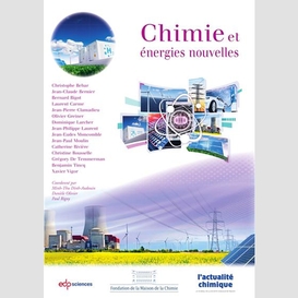 Chimie et énergies nouvelles