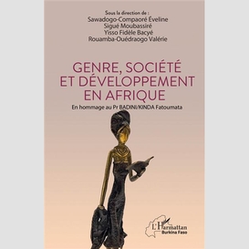 Genre, société et développement en afrique