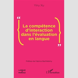 La compétence d'interaction dans l'évaluation en langue