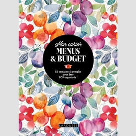 Mon cahier menus et budget