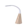 Lampe bur del blc/bois cygnus