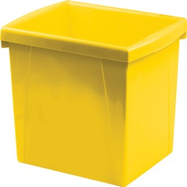 Bac rangement 15l jaune storex