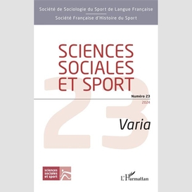 Sciences sociales et sport