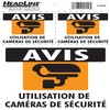 Affiche avis camera secur fra