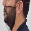 Couvre-barbe s/latex elast brun 100/pqt