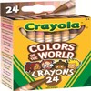 24/pqt crayons coul colors of the world