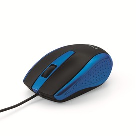 Souris fil optique bleu