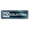 Affiche 8x2 ang no soliciting