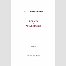 Poèmes et apparadoxes