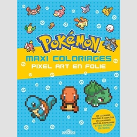 Pokemon maxi coloriages pixel art en fol