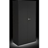 Armoire de metal 36x18x72 noir