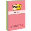 3/pkg post-it 4x6 ligne neon