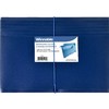 Enveloppe expansible en poly 10x15 bleu