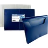 Enveloppe expansible en poly 10x15 bleu