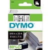 Dymo d1 3/8 ruban noir/blanc