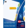 Avery index inserables style edge 5 ongl