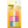 Languettes post-it 1po electric glow