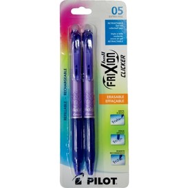 2/pqt stylo eff retr gel fin violet frix
