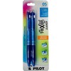 2/pqt stylo eff retr gel fin bleu frixio