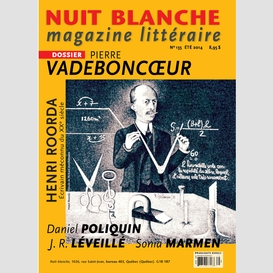 Nuit blanche, magazine littéraire. no. 135, été 2014