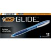 12/bte stylo retr med bleu glide