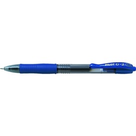 12/bte stylo retr gel large bleu g2