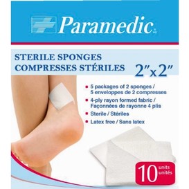 Comp sterile 2x2 10/bte paramedic