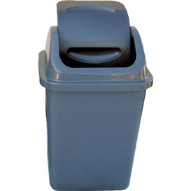 Poubelle avec couvercle pivotant, 13 l,