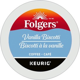 Biscotti vanille kcup folgers 24/bt