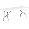 Table pliante 30x72 granite blanc