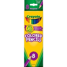 Crayons de couleur de crayola 8/pqt asso