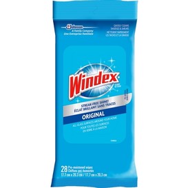 Lingettes vitre surf windex 28/pqt