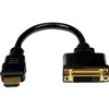 Adapt cable video hdmi-dvi-d m/f