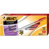 12/bte stylo bic moyenne rouge