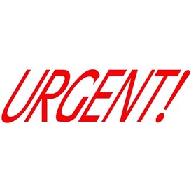 Estampe auto-encreur urgent