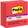 5/pqt post-it 3x3 450 fles/bloc rouge