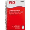 5/pqt cahier ligne 200p 9.5x6 basics