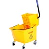 Seau+essor press later 33,12l jaune